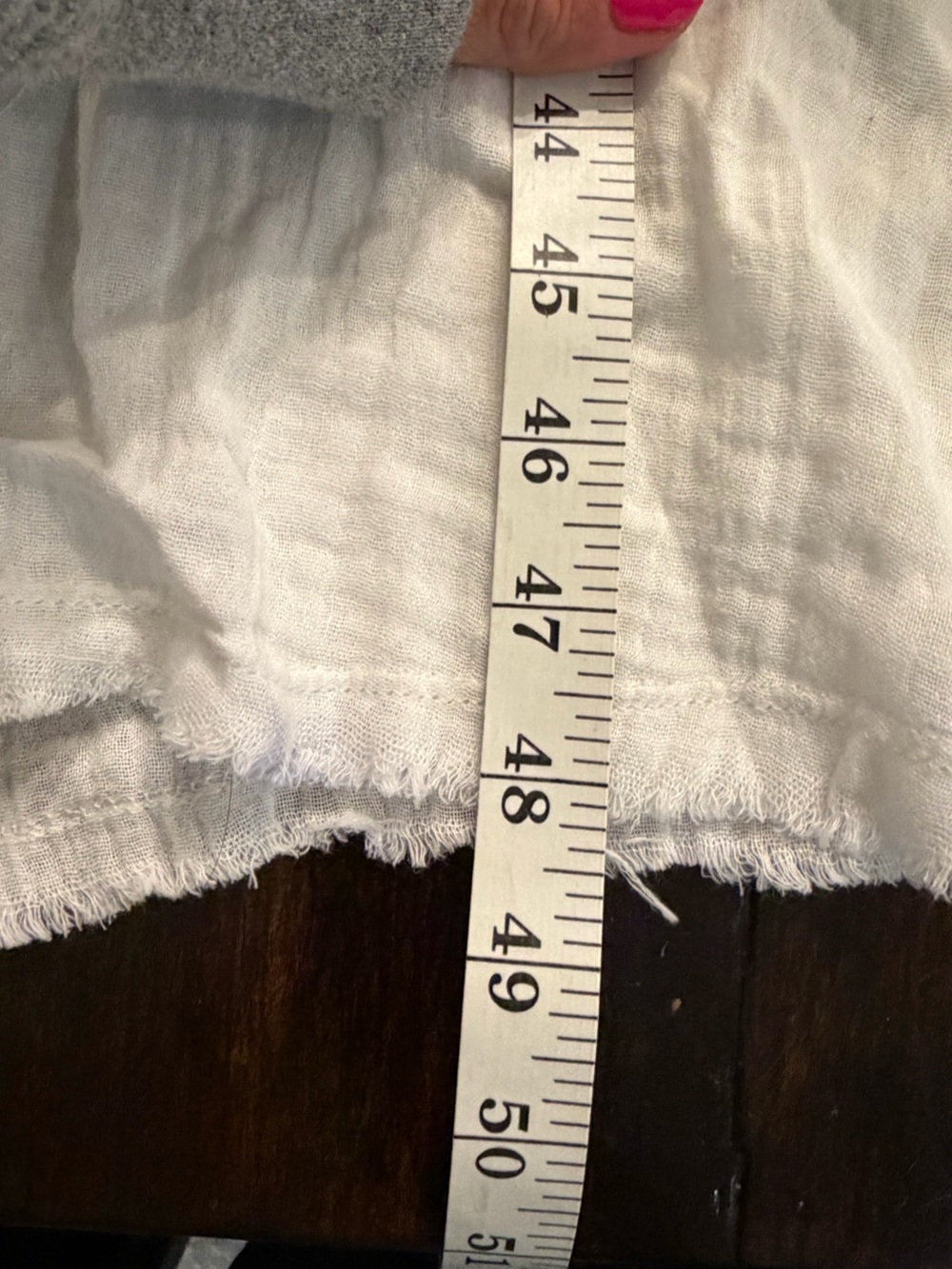NWT ✨ NATURAL LIFE White Lightweight Gauze Tunic - one size - Picture 7 of 9
